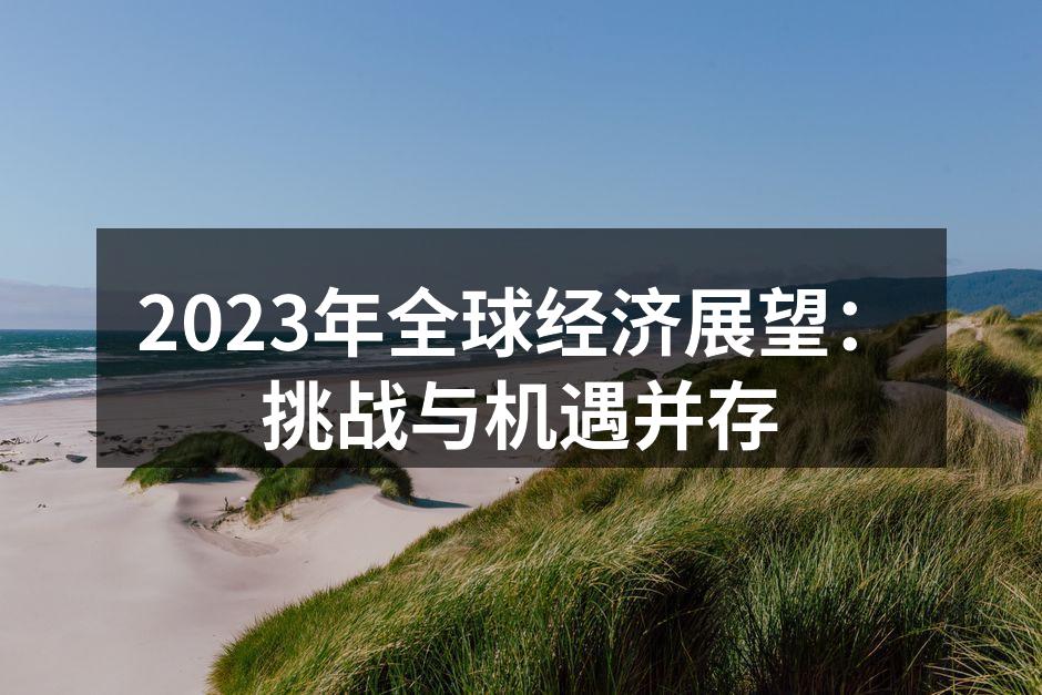 2023年全球经济展望：挑战与机遇并存